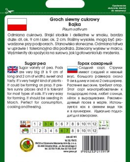 Groch cukrowy BAJKA 50g
