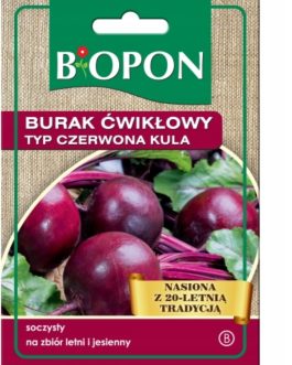 BURAK ĆWIKŁOWY OKRĄGŁY CIEMNOCZERWONY , bez GMO