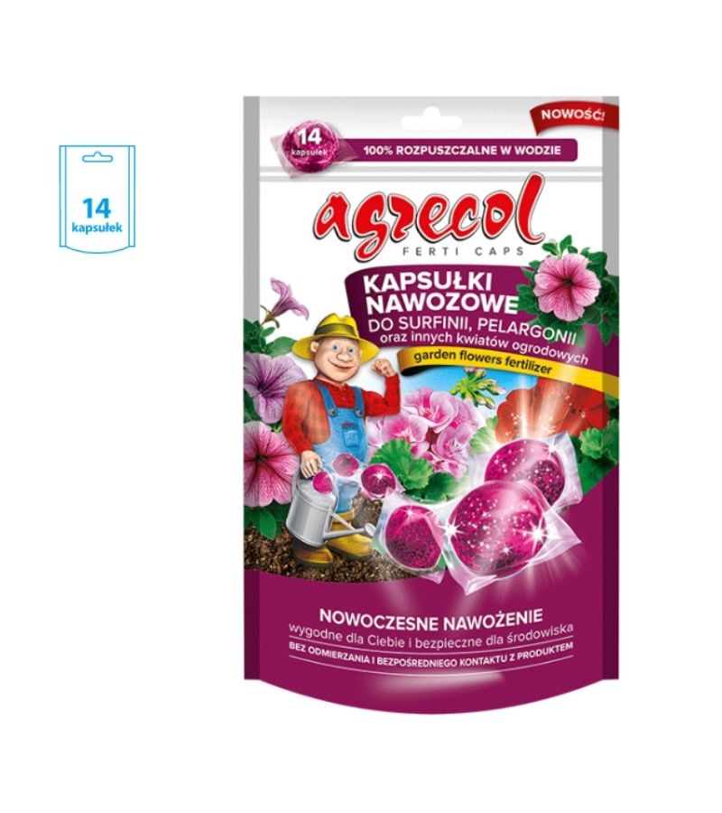 KAPSUŁKI NAWOZOWE DO PELARGONII I SURFINII 14 szt+proszę dodać przesylkę £2.30