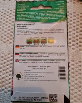 ogórek Śremski,  ok 50 nasion otoczkowanych