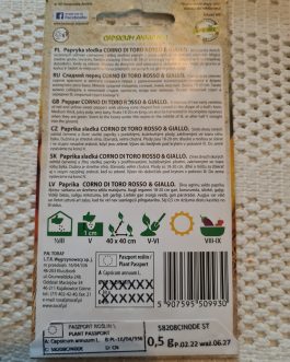 papryka długa mix , wczesna