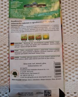 rzodkiewka kolorowa,ok 300 nasion