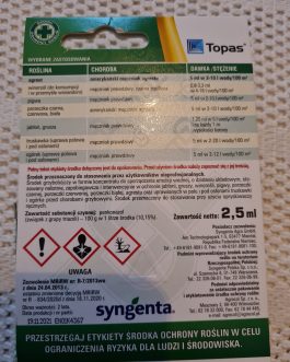 TOPAS 100EC 2.5ml