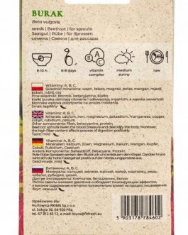 nasiona na kiełki-BURAK, delikatny