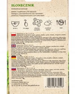 nasiona na kiełki- SŁONECZNIK, delikatny